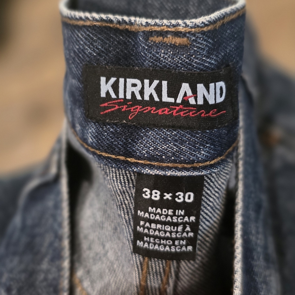 Kirkland Signature Men's Dark Blue Denim Jeans